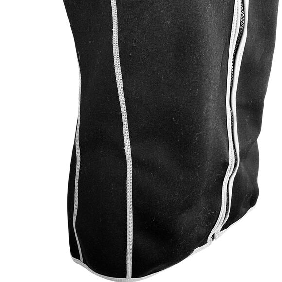 Saunafx Shapewear Waist Trainer Neoprene Vest Full Zip Black Shaper Stretch sz L - Picture 11 of 16